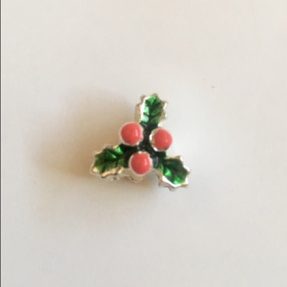 Jewelry - NWOT Holiday Holly Berry Christmas Bead Charm